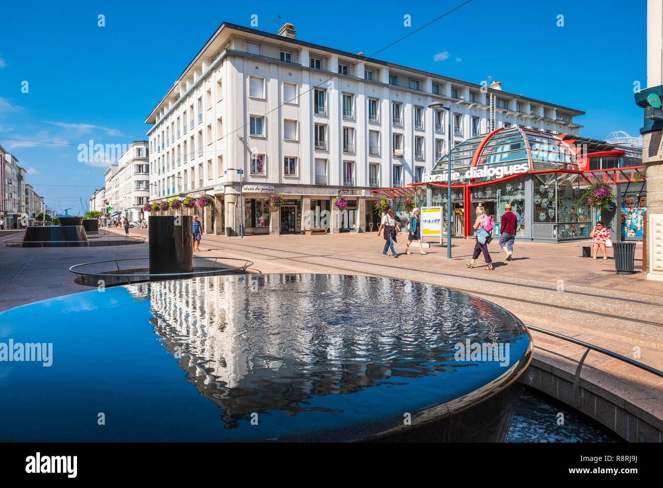 Frankreich, Finistere, Brest, Siam Straße, Dialoge Bibliothek Stockfoto