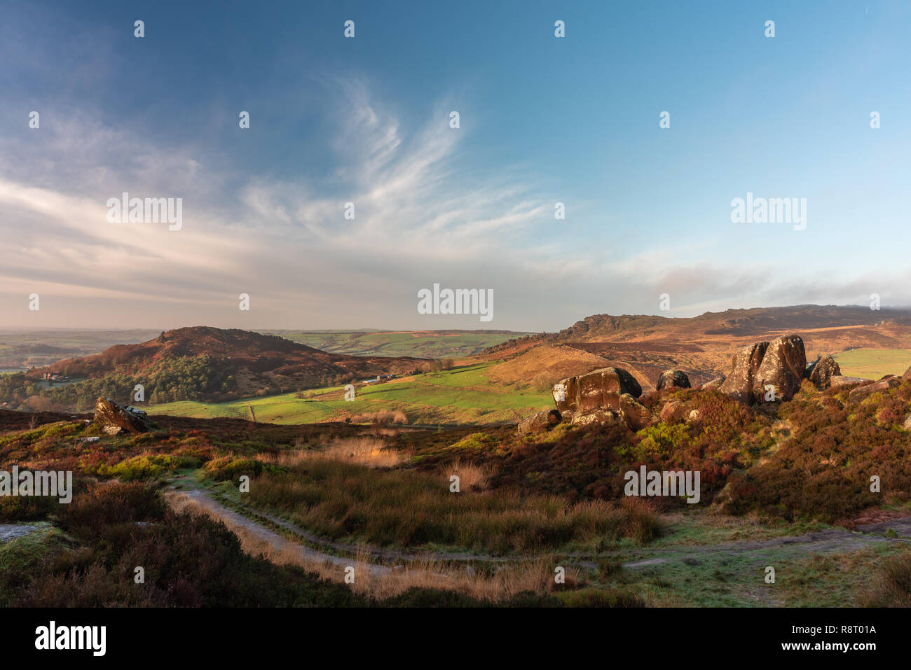 Ramshaw Felsen, der Kakerlaken, Staffordshire, Peak District National Park, Großbritannien Stockfoto