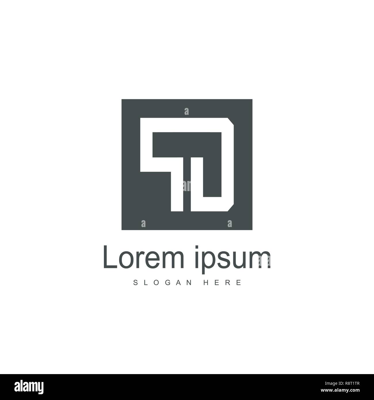 Initial PD Logo Vorlage Vektor Design Stock Vektor