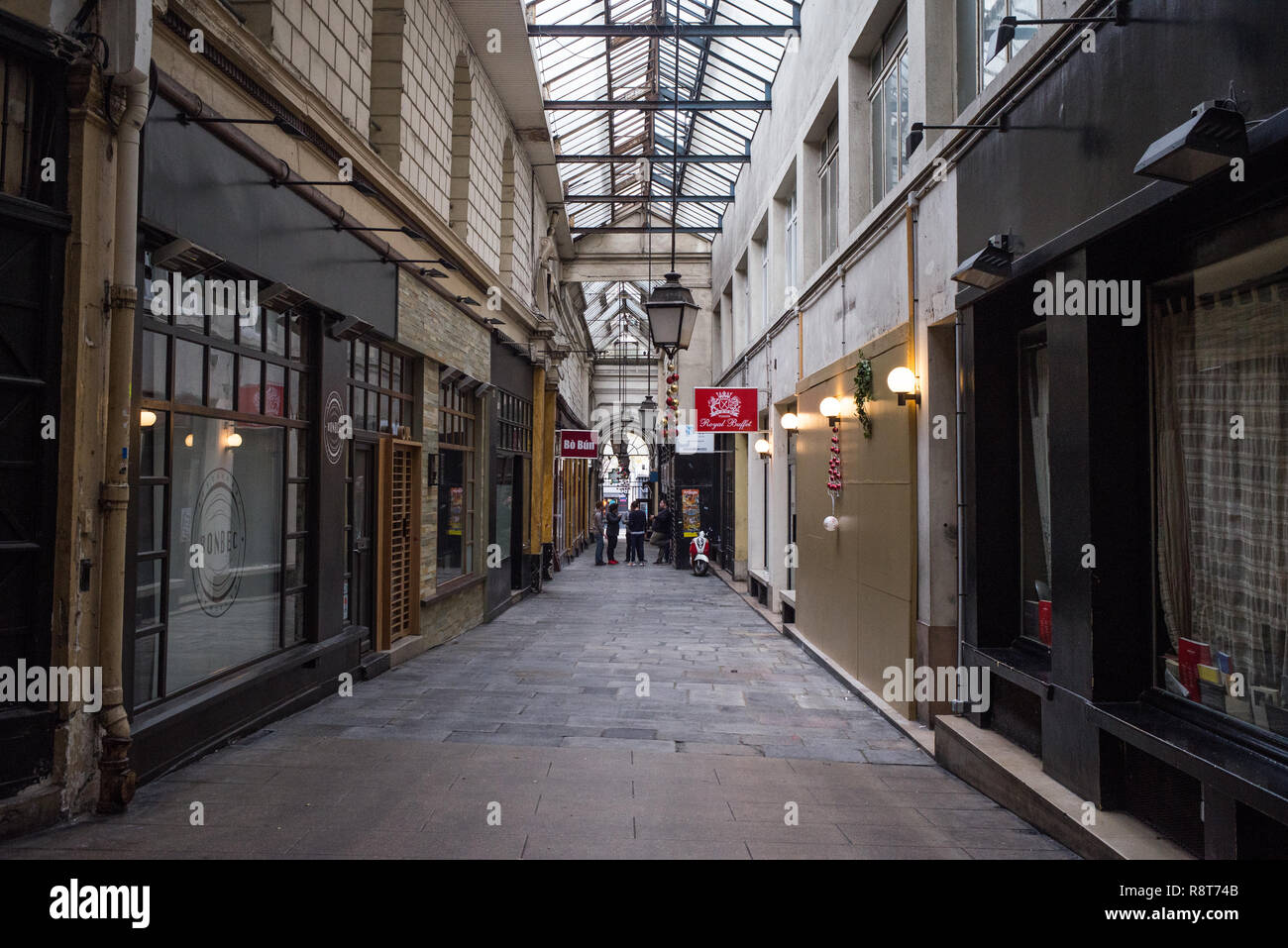 Interieur, Passage des Panoramas, Paris, Frankreich Stockfoto