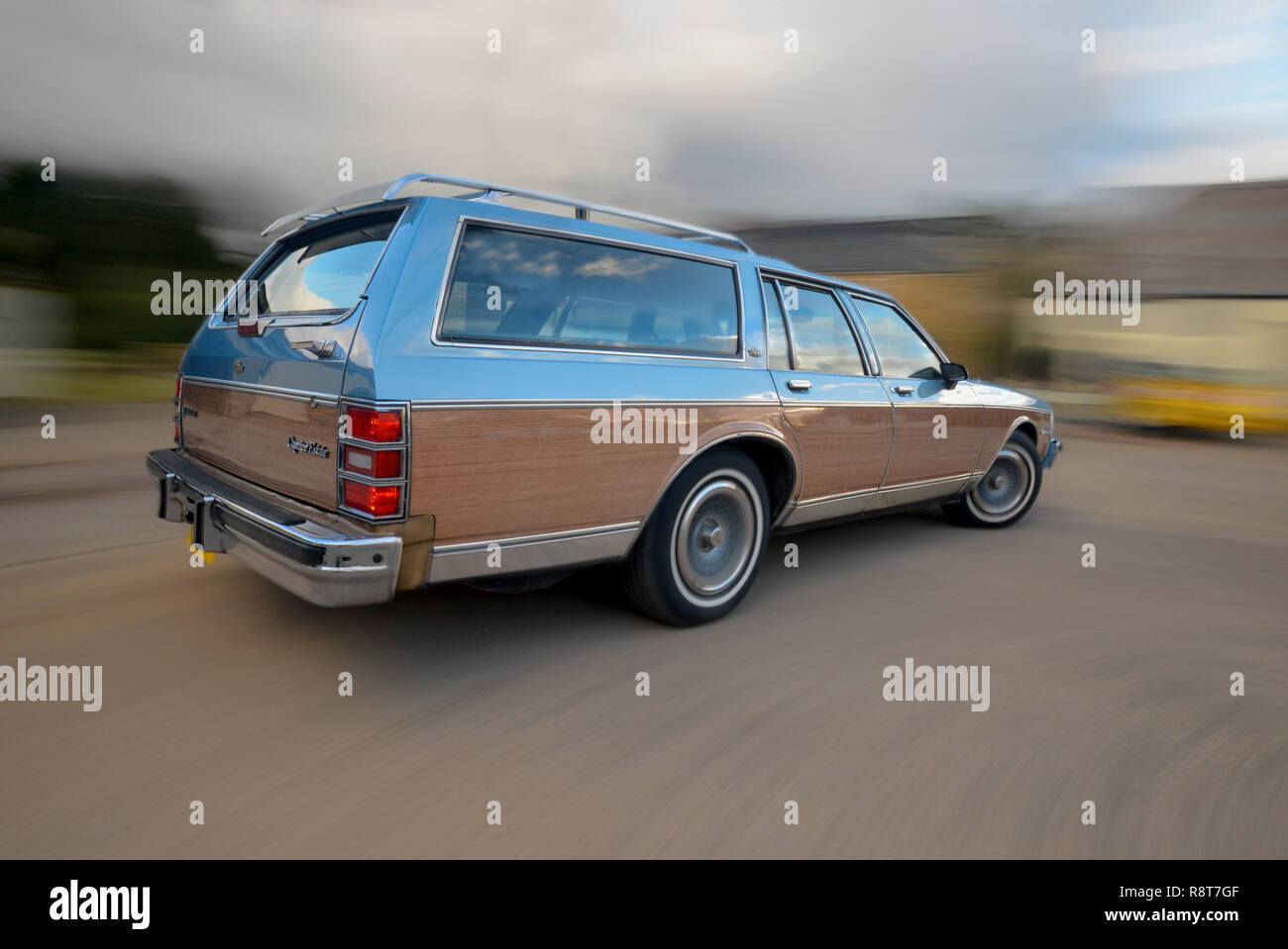 1986 Chevrolet Caprice Woody Kombi Holz Amerikanische Familie Immobilien Auto Getrimmt Stockfotografie Alamy