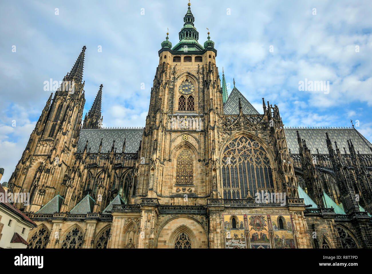 Kirche St. Veit, Prager Burg, Burg, Prag, Tschechische Republik Stockfoto