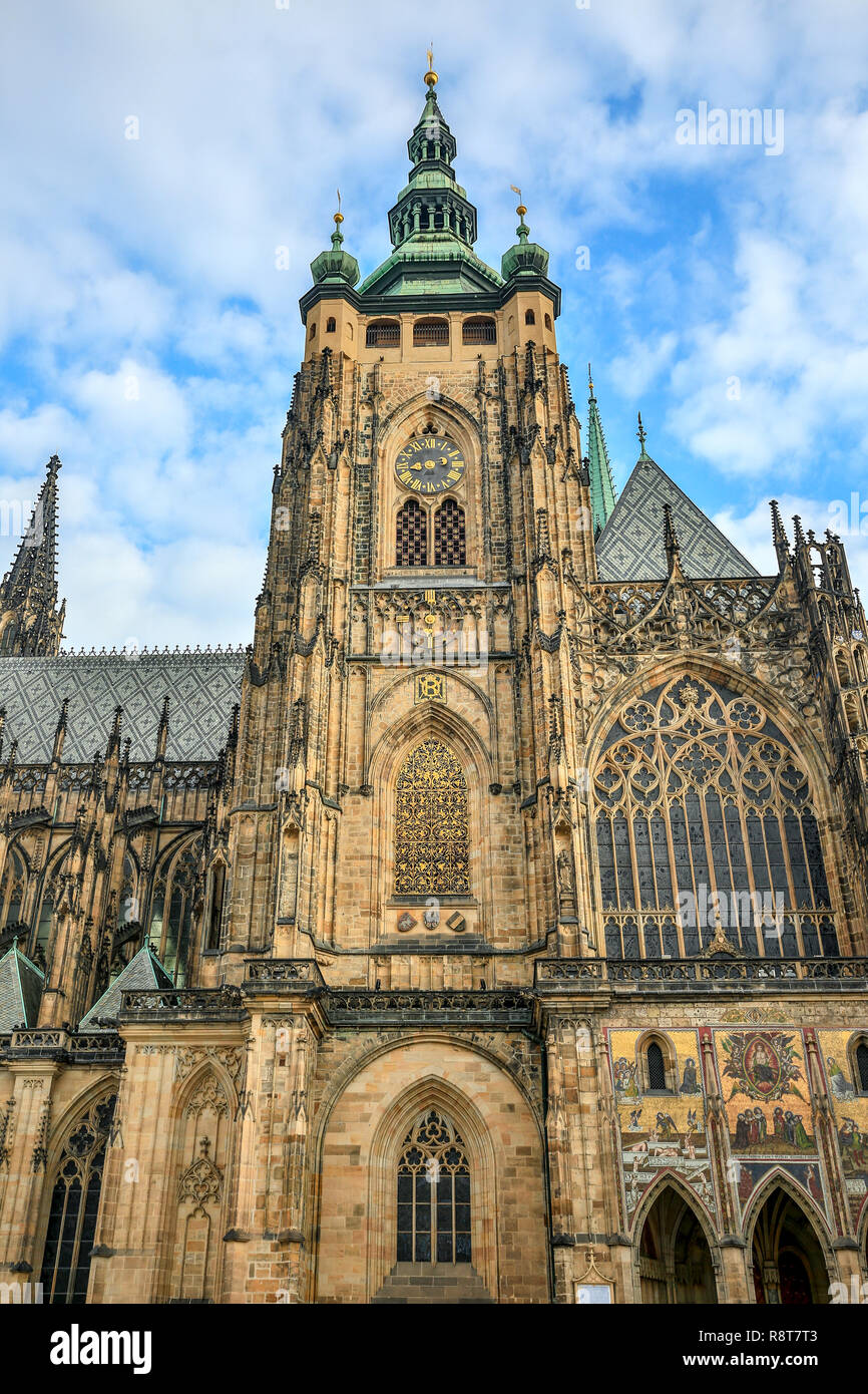 Kirche St. Veit, Prager Burg, Burg, Prag, Tschechische Republik Stockfoto