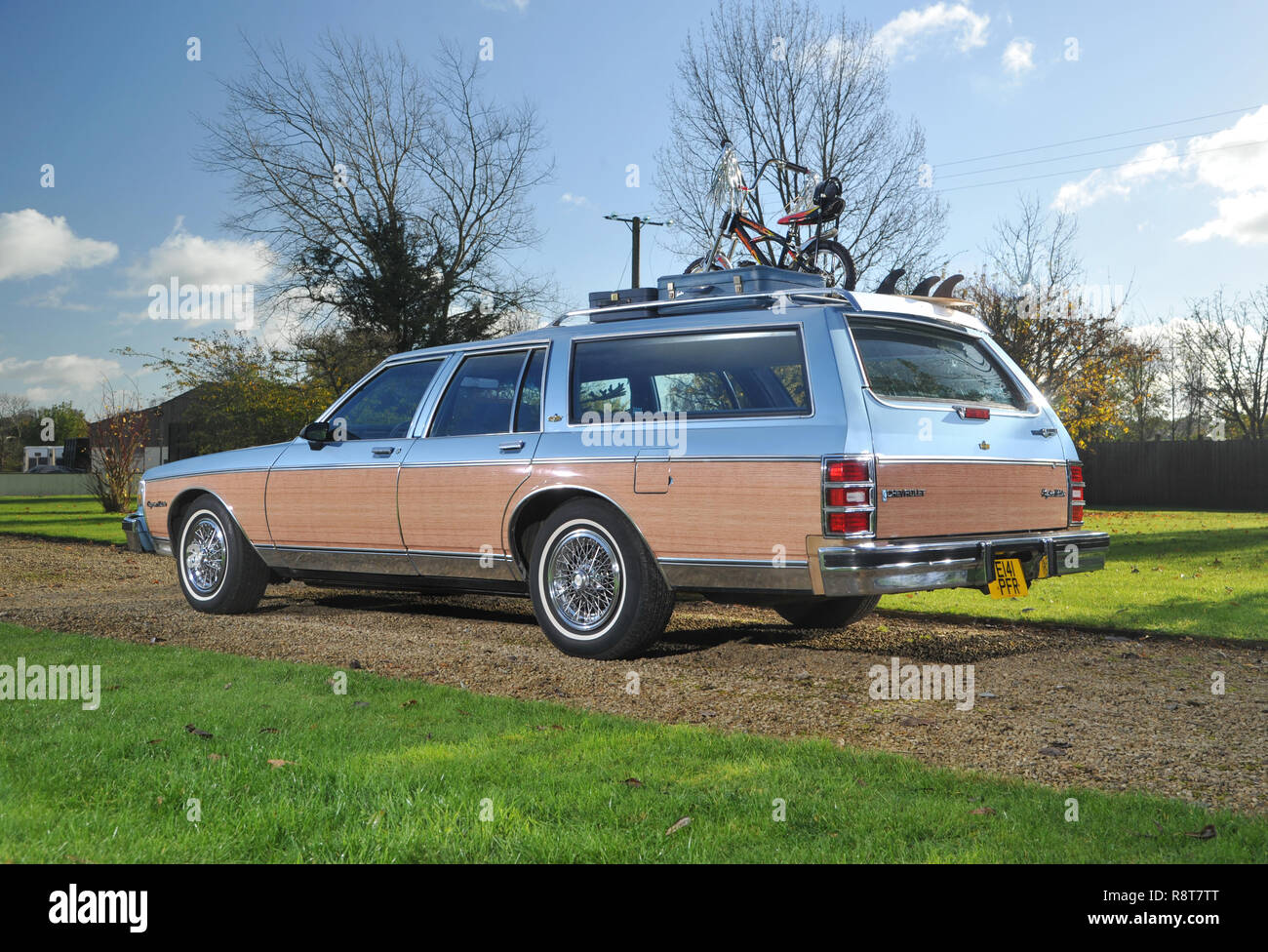 1986 Chevrolet Caprice Woody Kombi Holz Amerikanische Familie Immobilien Auto Getrimmt Stockfotografie Alamy