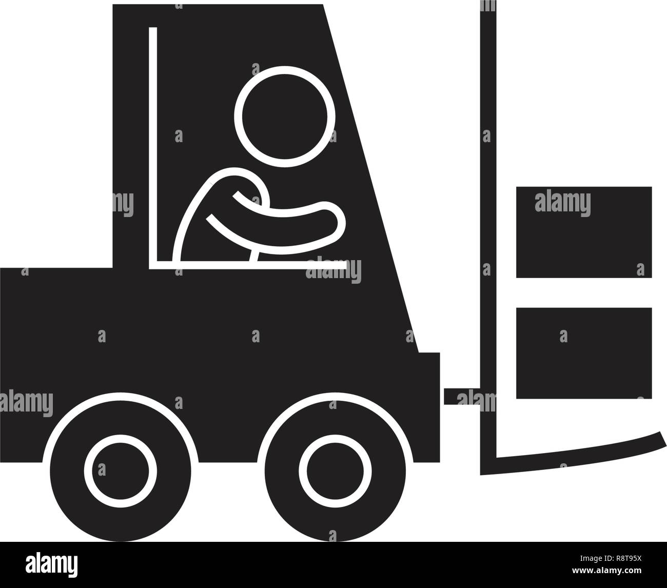 Gabelstapler Piktogramm Stockfotos Und Bilder Kaufen Alamy