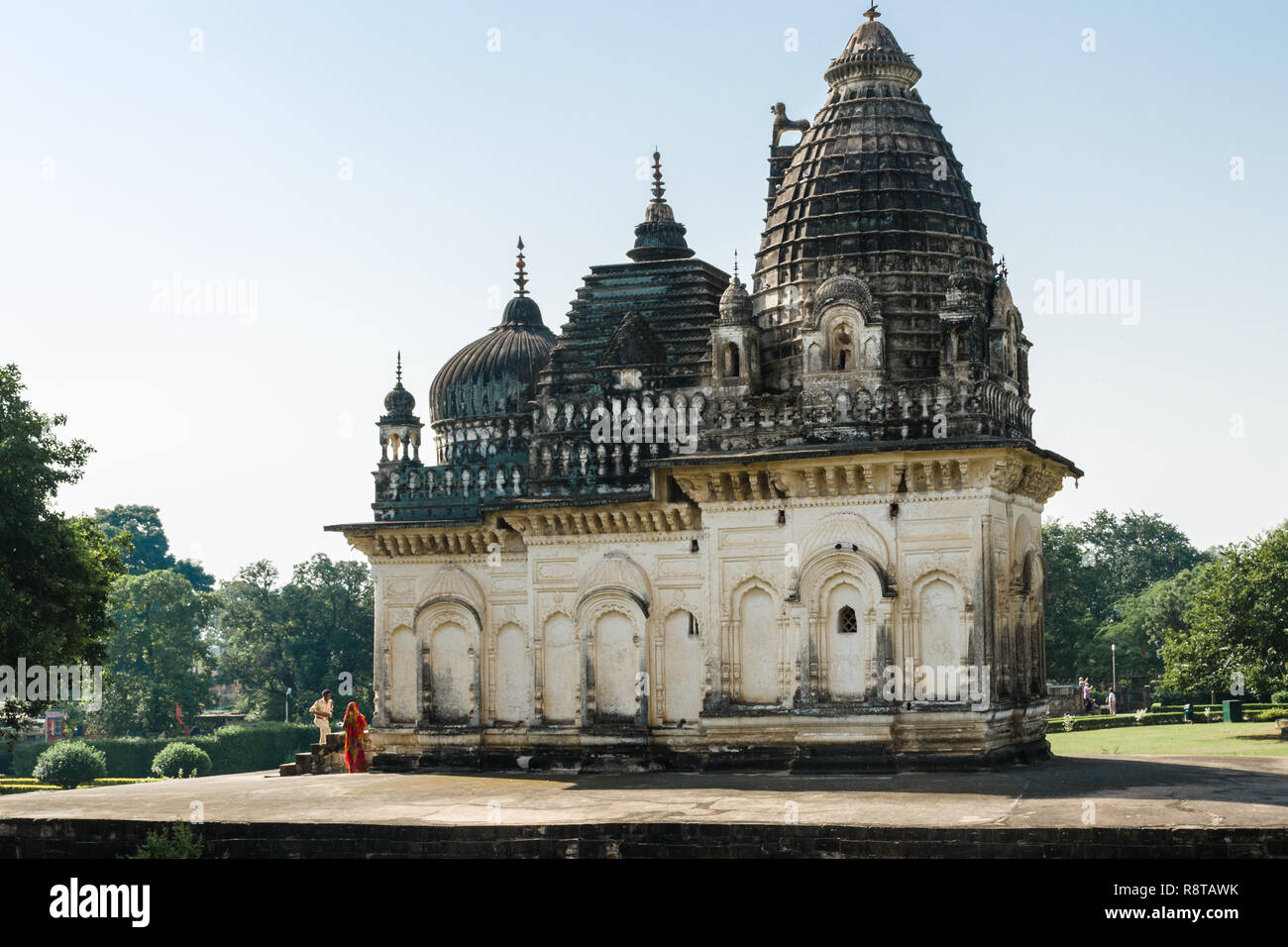 Harmonie Tempel, Khajuraho, Indien Stockfoto