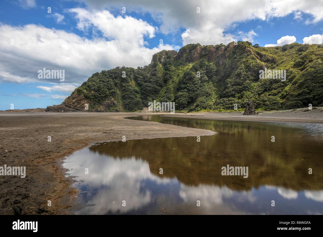 Karekare Beach, Waitakere Ranges, Auckland, Nordinsel, Neuseeland Stockfoto