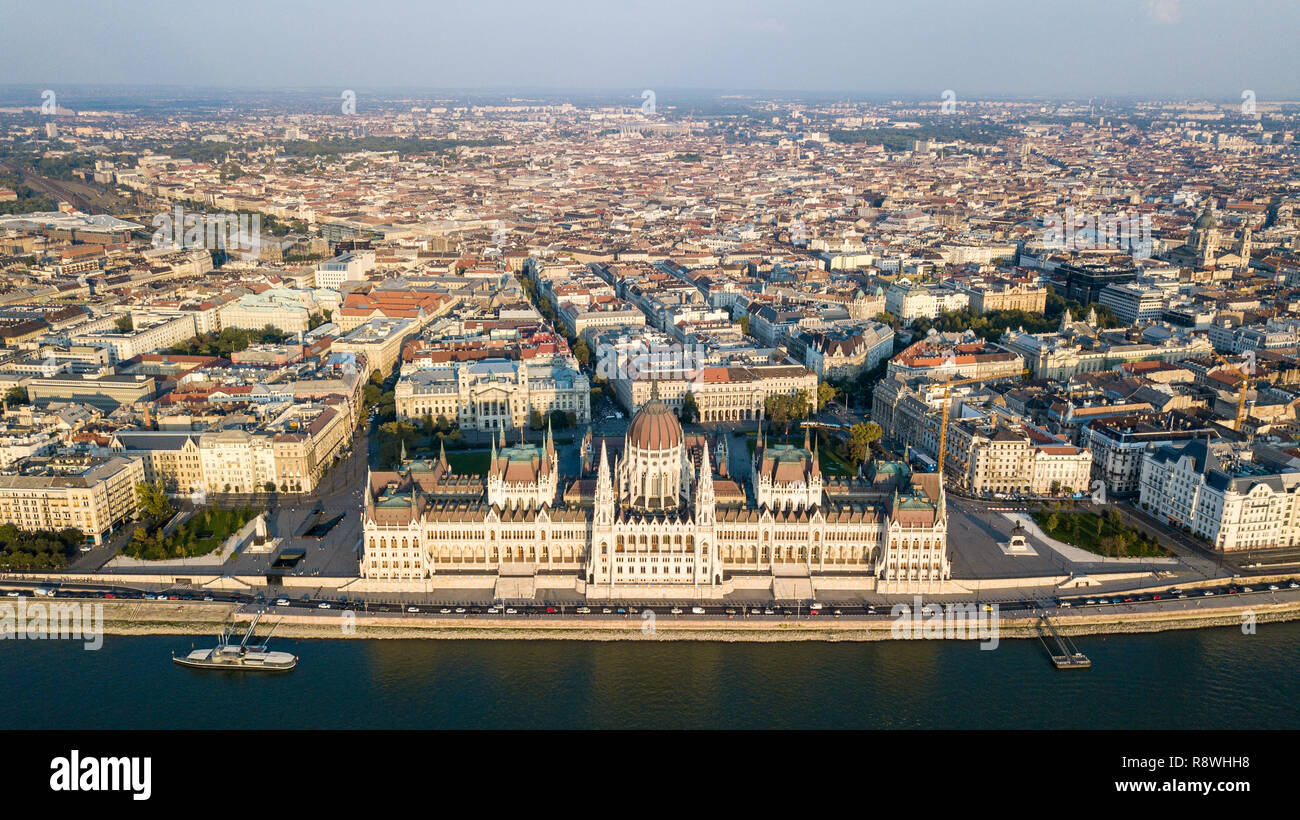 Ungarischen Parlament oder Országház, Budapest, Ungarn Stockfoto