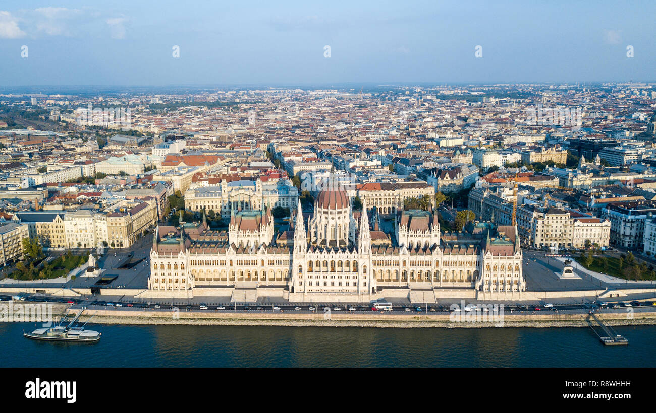 Ungarischen Parlament oder Országház, Budapest, Ungarn Stockfoto