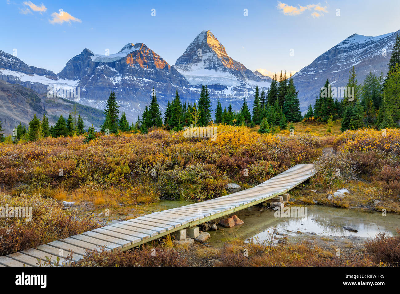 Mt Assiniboine, Kanada Stockfoto