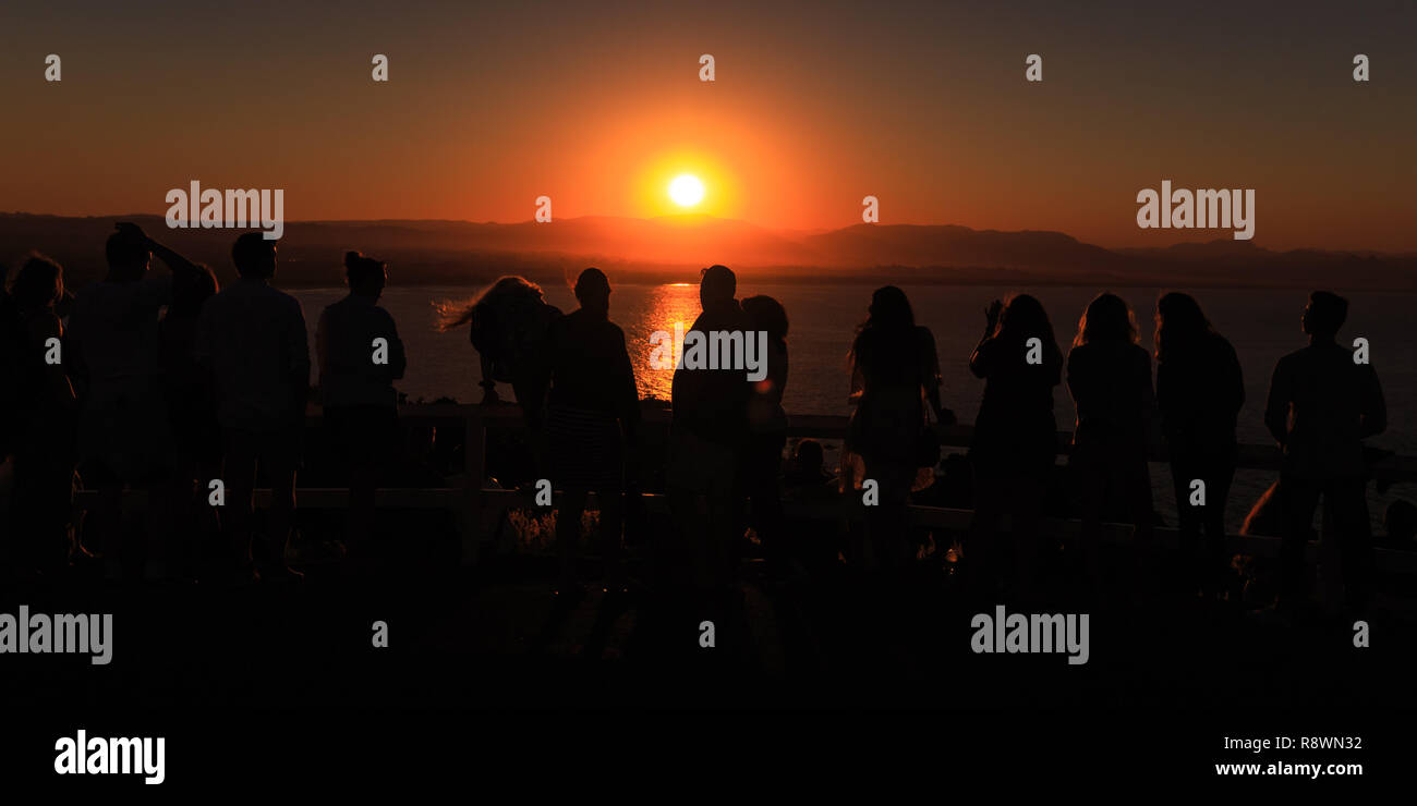 Sunset Lookout Byron Bay Stockfoto