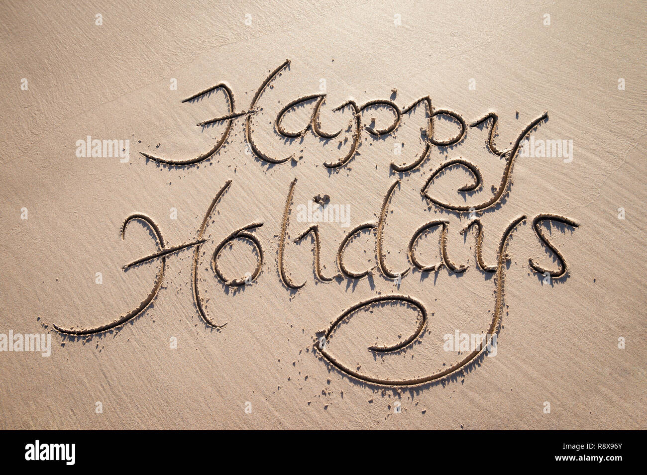 Happy Holidays Handwriting Stockfotos Und Bilder Kaufen Alamy