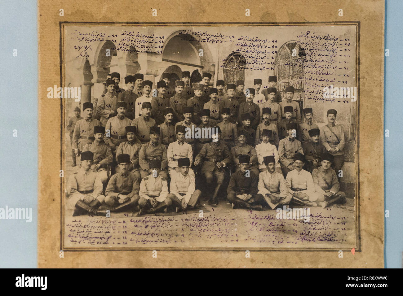 Türkische Offiziere im Ersten Weltkrieg Stockfoto