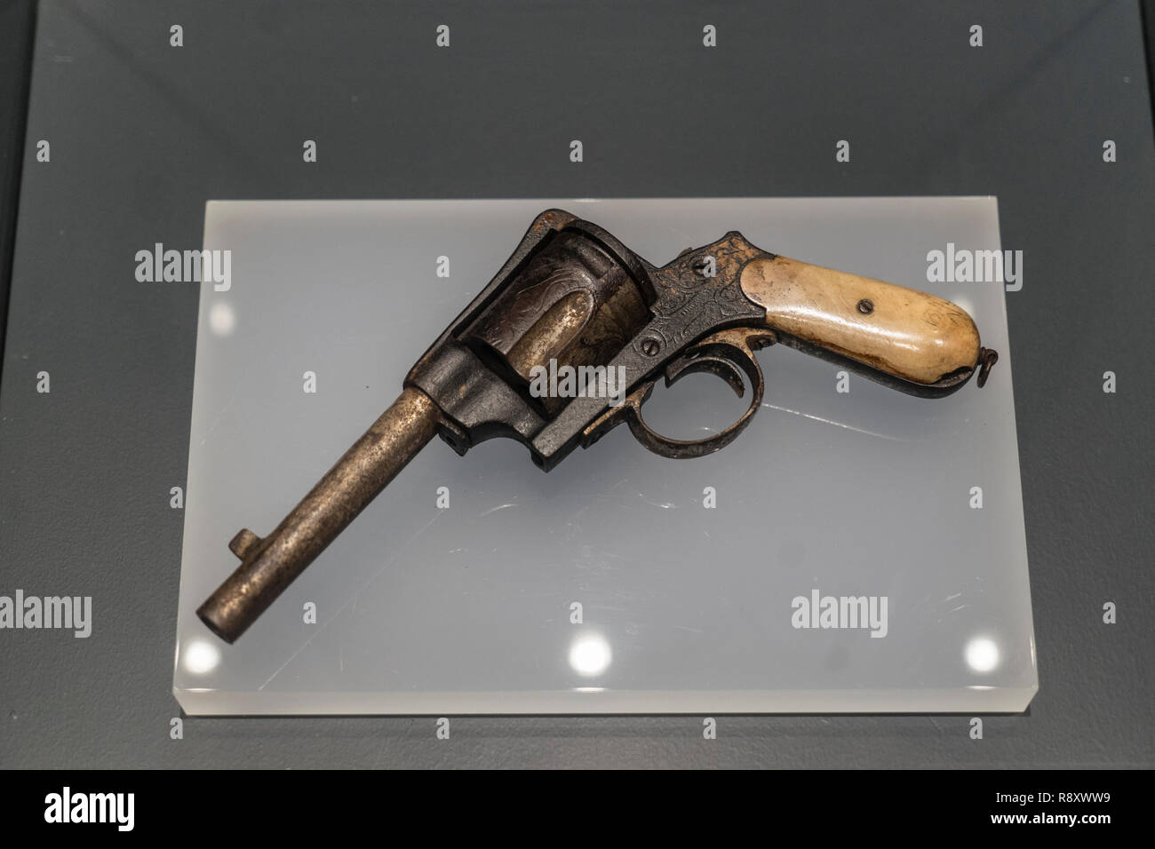 Eine Waffe, die in der Schlacht von Gallipoli, Canakkale legende Promotion Center verwendet wurde. Gallipoli, Türkei Stockfoto