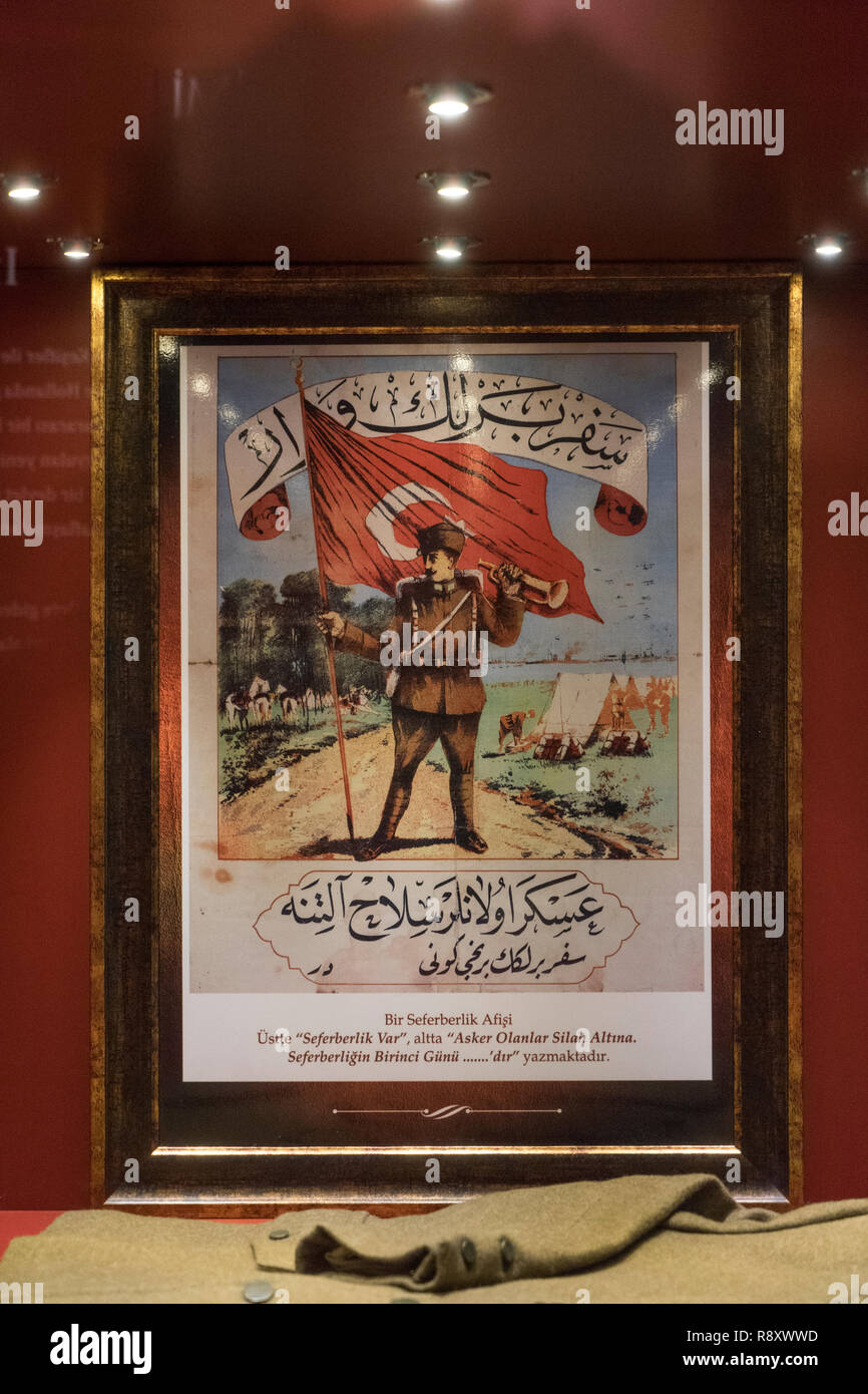 Weltkrieg 1 Türkische Propaganda Plakate Stockfoto