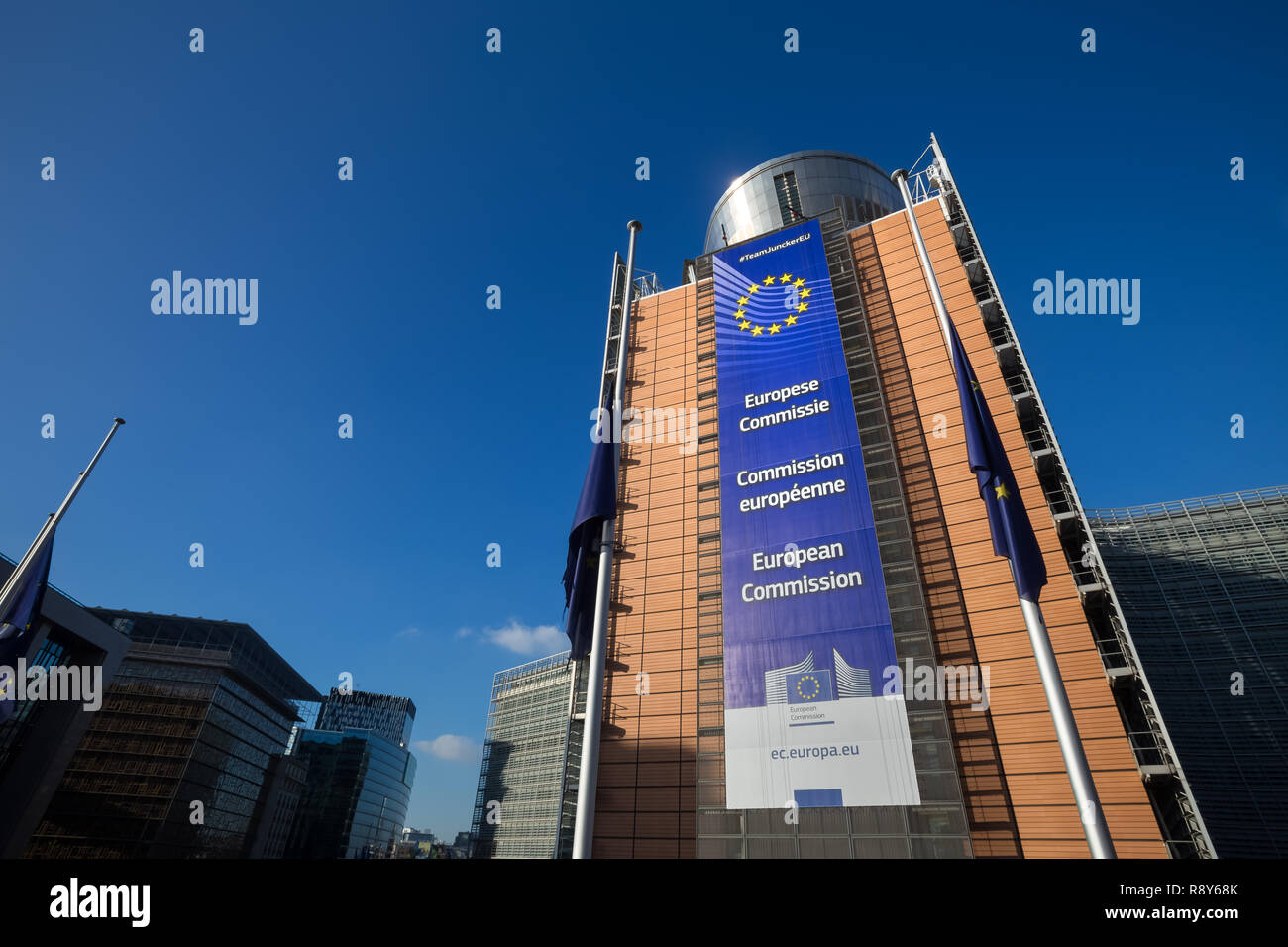 Europäische Kommission Gebäude Brüssel Belgien Stockfoto