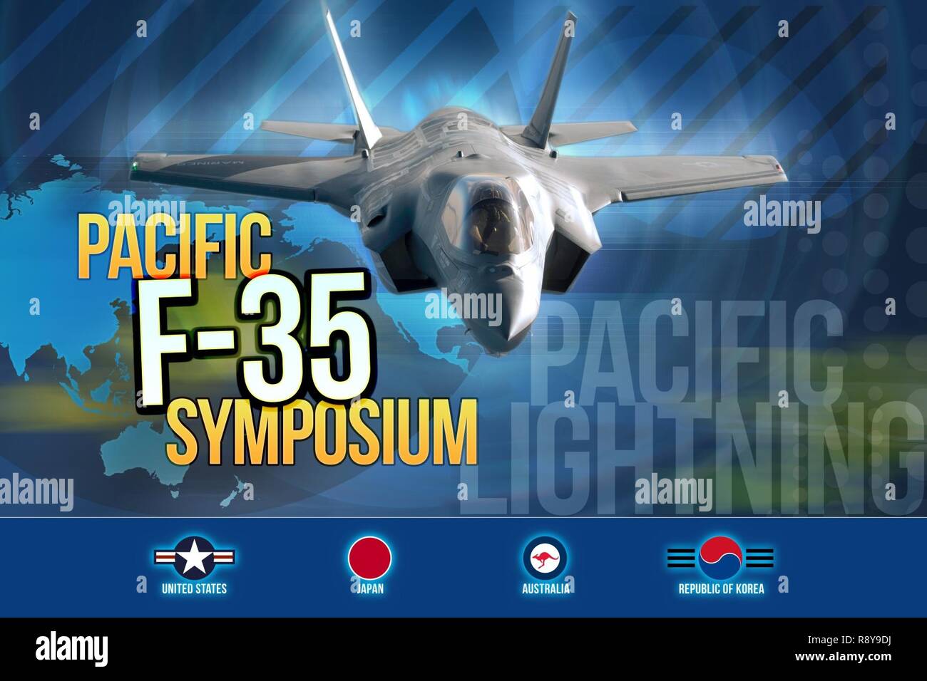 Pacific Air Forces Hosts den Pazifischen F-35 Symposium, 14. März und dem 15. März 2017, Joint Base Pearl Harbor-Hickam, Hawaii. Das Symposium bringt die vier Pacific Mitglieder des F-35 Programms: Japan, Australien, der Republik Korea und den USA während des Symposiums, Senior Officers, warfighters und F-35 Experten wird eine Reihe von Themen zur Integration der F-35 in die multilateralen Flugbetrieb in der Indo-Asia - Pazifik zu diskutieren. In den USA fliegt derzeit die F-35B aus der Marine Corps Air Station Iwakuni, Japan, und soll zwei weitere Staffeln an Eielson AFB, Alaska zu Feld, s Stockfoto