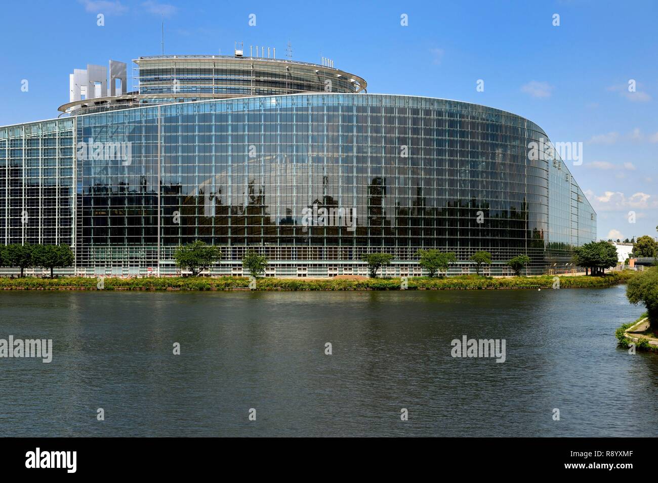 Frankreich, Bas Rhin, Straßburg, das Europäische Parlament von der Architektur studio Architekturbüros entworfene Stockfoto