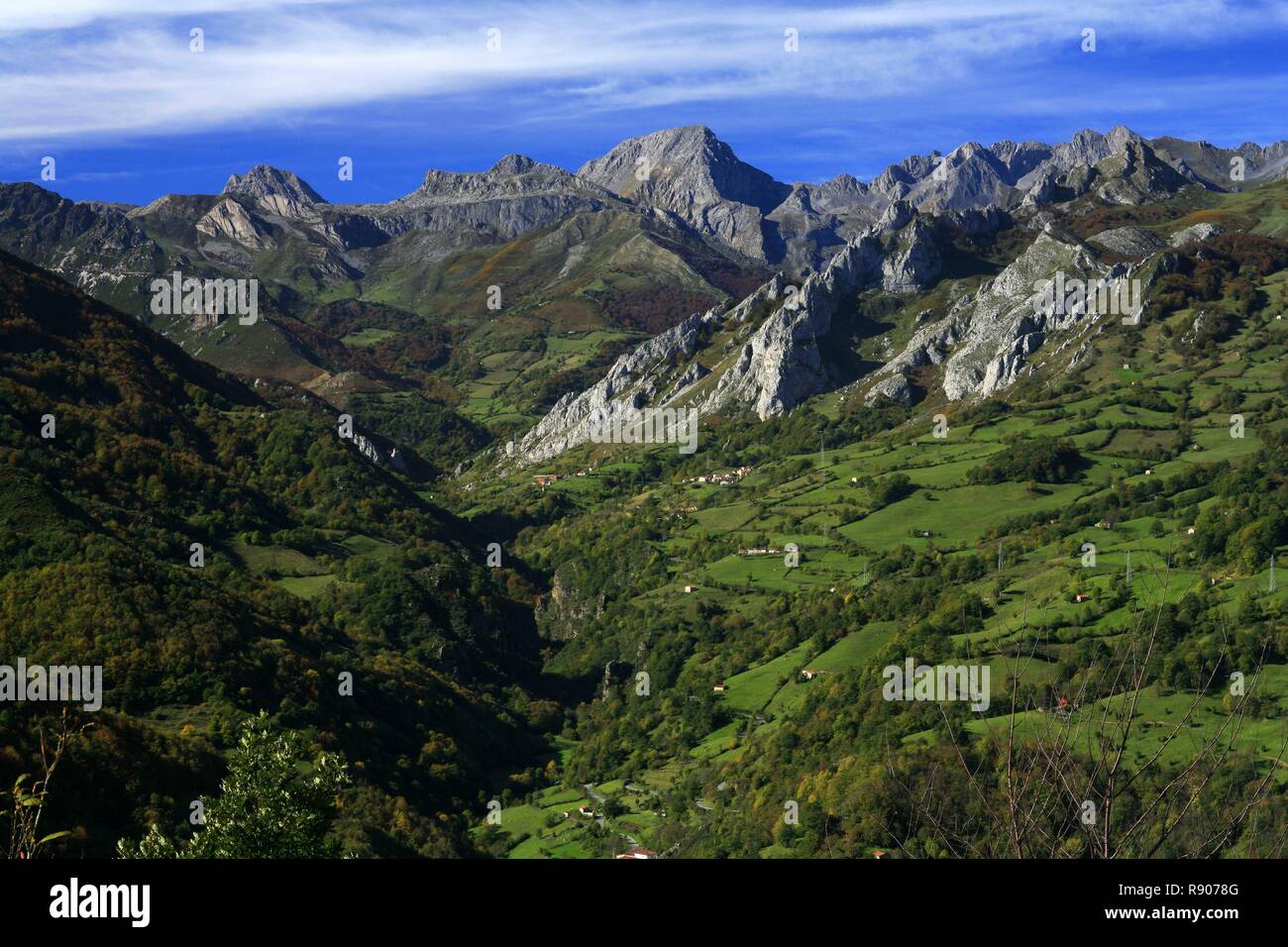 Spanien, Asturien, Lena, bergige Landschaft Stockfoto