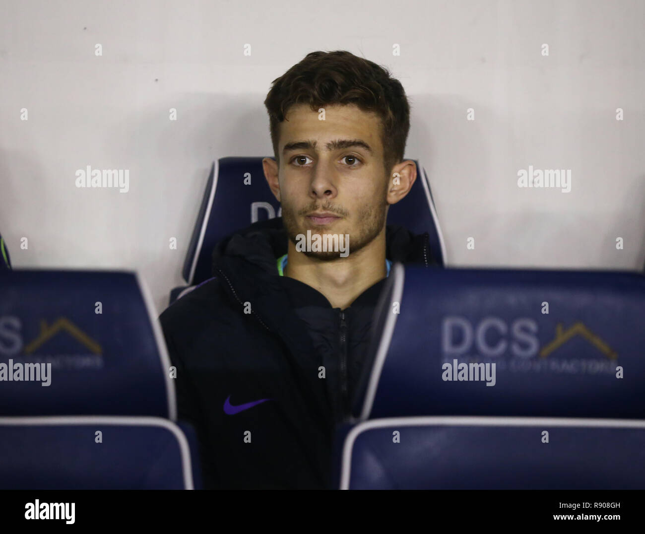 London, Großbritannien. 17 Dezember, 2018 Maurizio Pochettino, der Sohn des Tottenham Hotspur Manager Mauricio Pochettino während des FA Youth Cup, dritte Runde zwischen Stockfoto