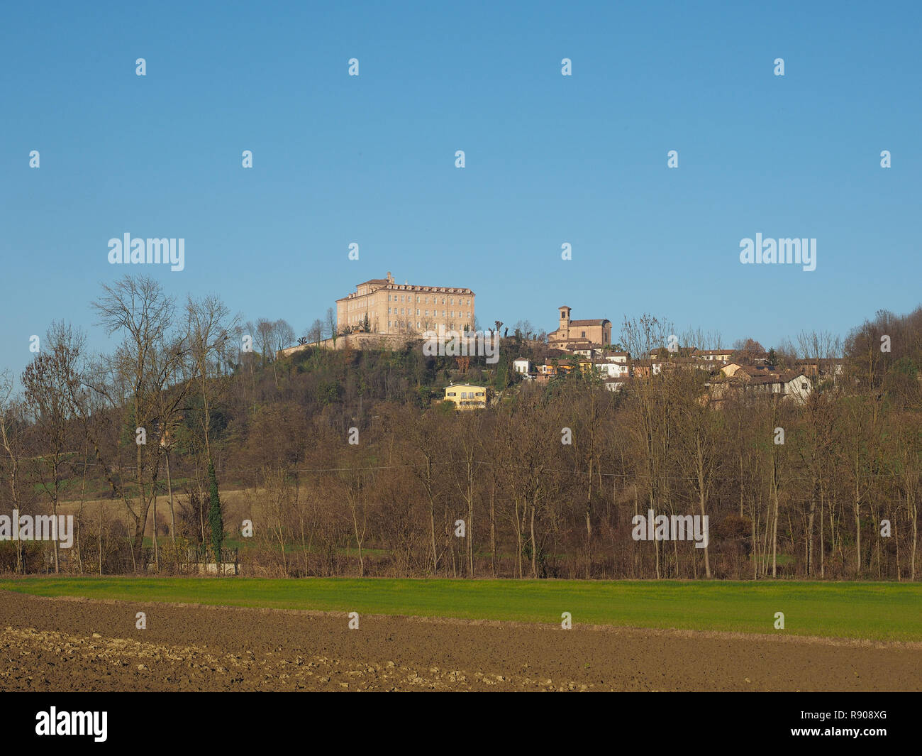 Castello di Pralormo Schloss in Pralormo, Italien Stockfoto