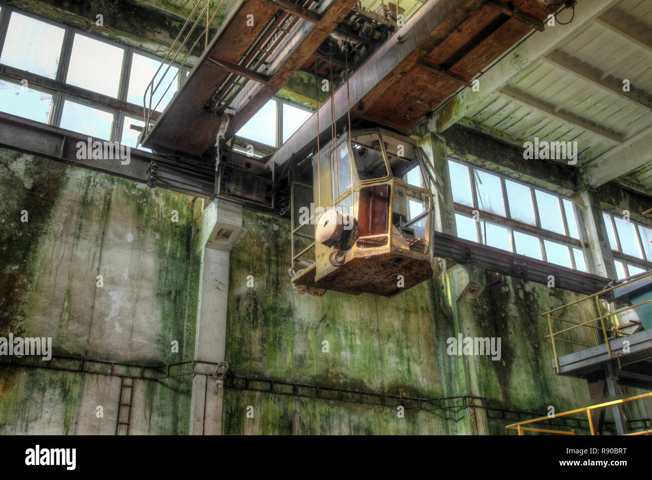 Abgebrochene Eisenerzbergwerk im Erzgebirge, Tschechien Stockfoto