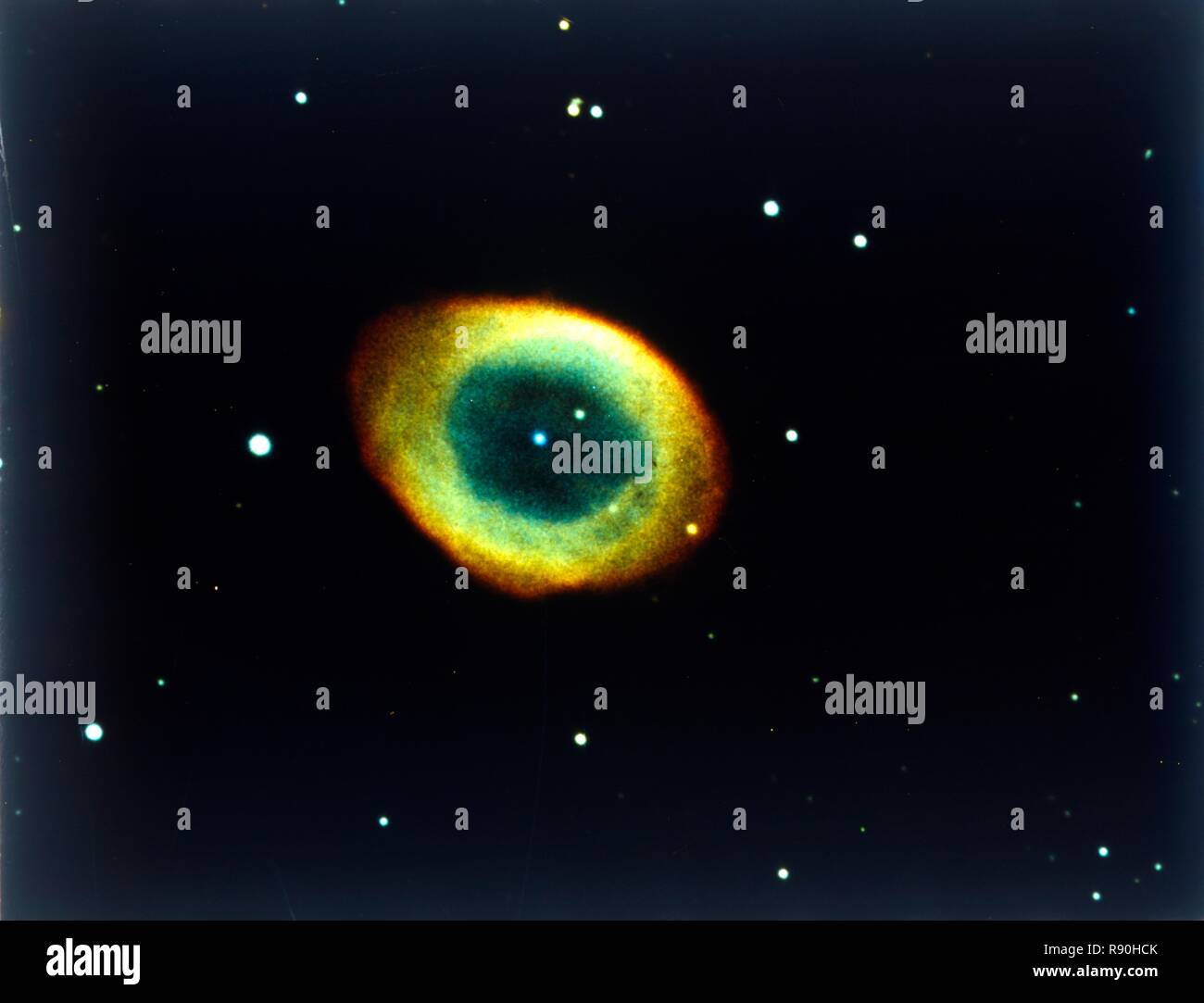 Ringnebel in der Leier. Schöpfer: NASA. Stockfoto
