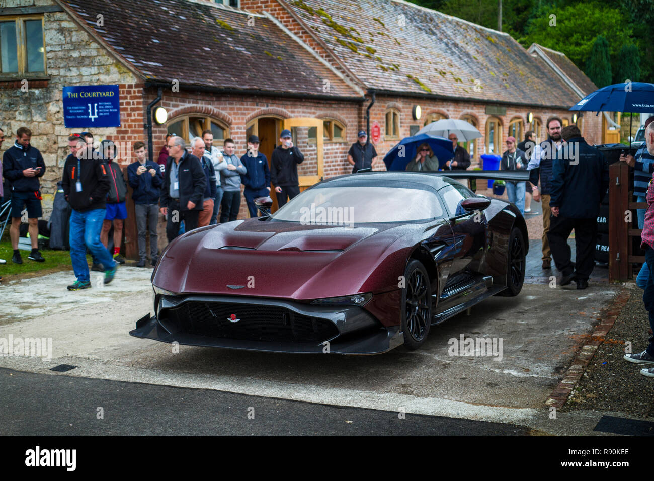 Aston Martin Vulcan in Shelsley Walsh Hill Climb Stockfoto