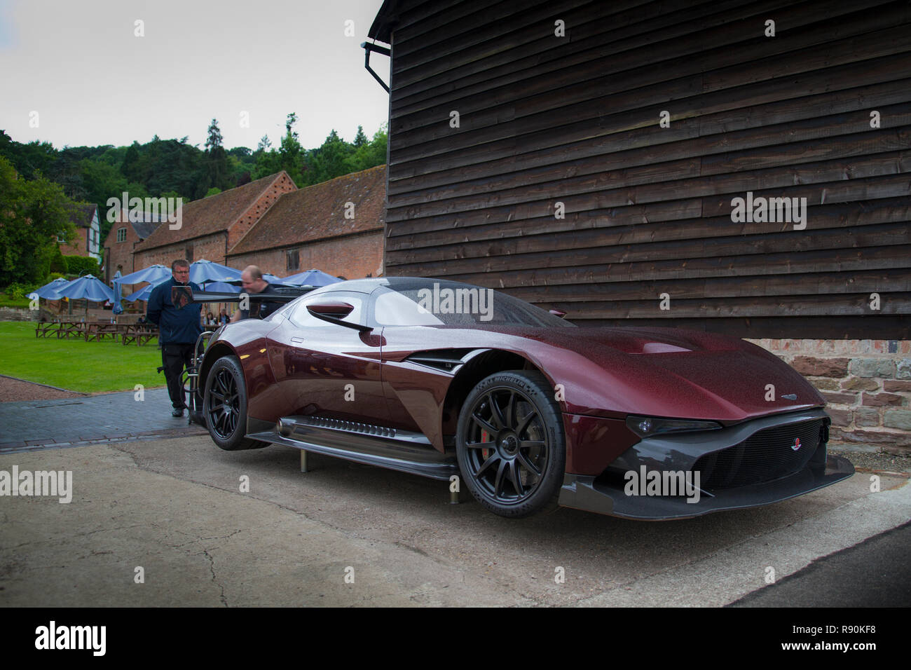 Aston Martin Vulcan in Shelsley Walsh Hill Climb Stockfoto