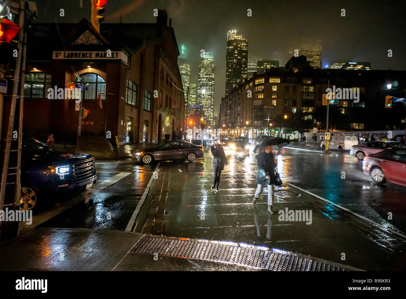 Historische St Lawrence Markt in Toronto ist einen Besuch wert, von allen, die Geschichte liebt, Antiquitäten, & authentische Essen & Art. Es ist ein bezaubernder Ort! Stockfoto