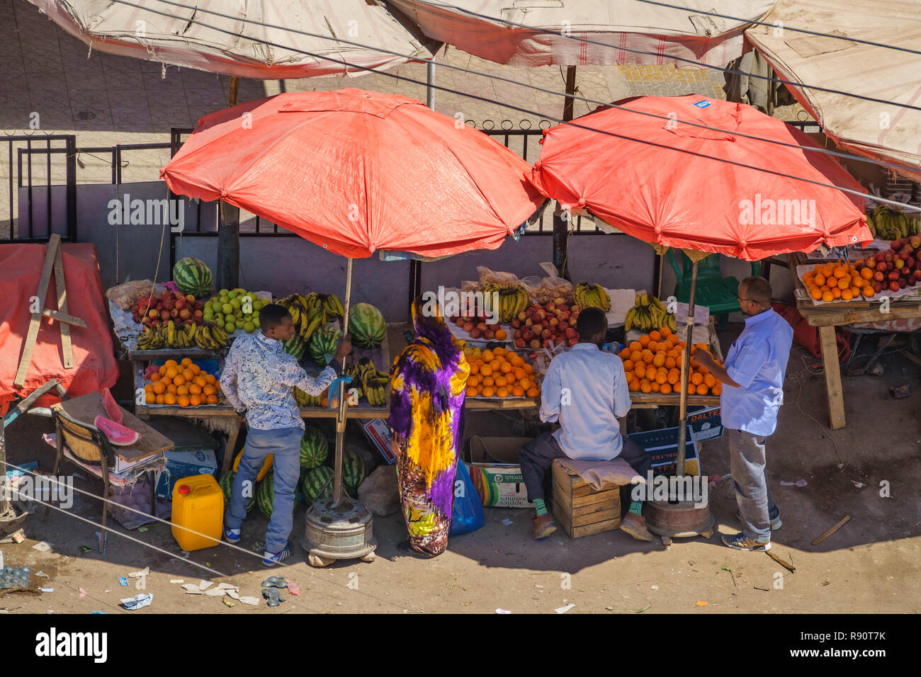 Markt in Hargeisa in Somaliland, Somalia Stockfoto
