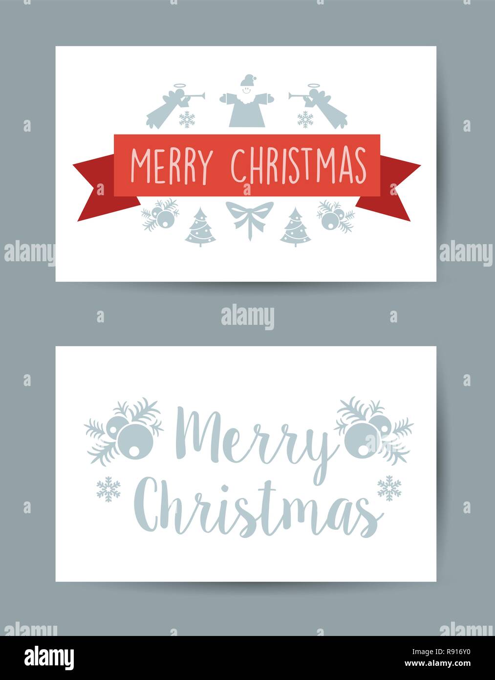 Weihnachten feiern Banner für Design, Karten, Einladungen und Präsentationen. Happy holidays Vektor Elemente einstellen. Stock Vektor