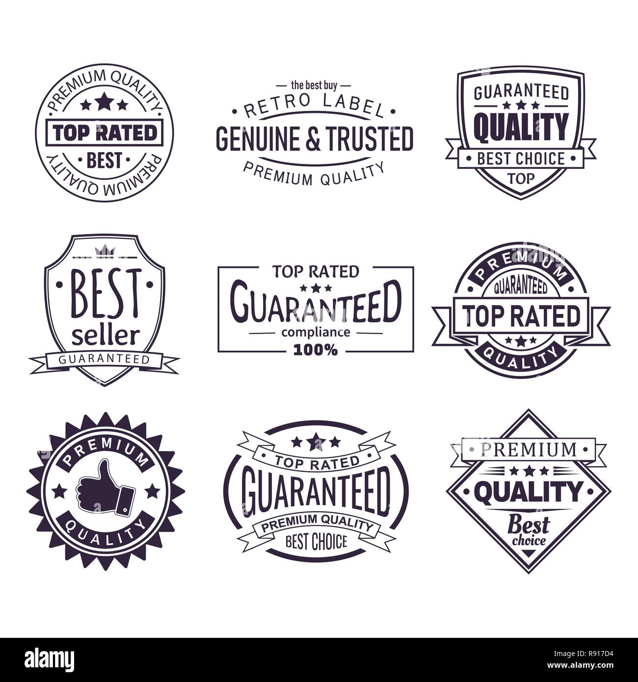 Retro oder Vintage logo Stock Vektor