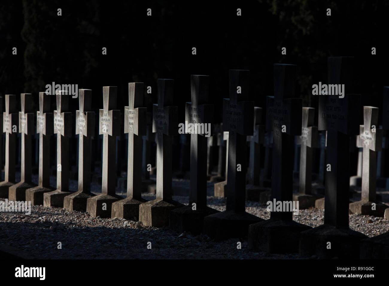 Zeitenlik Allied Friedhöfe, Thessaloniki, Griechenland Stockfoto