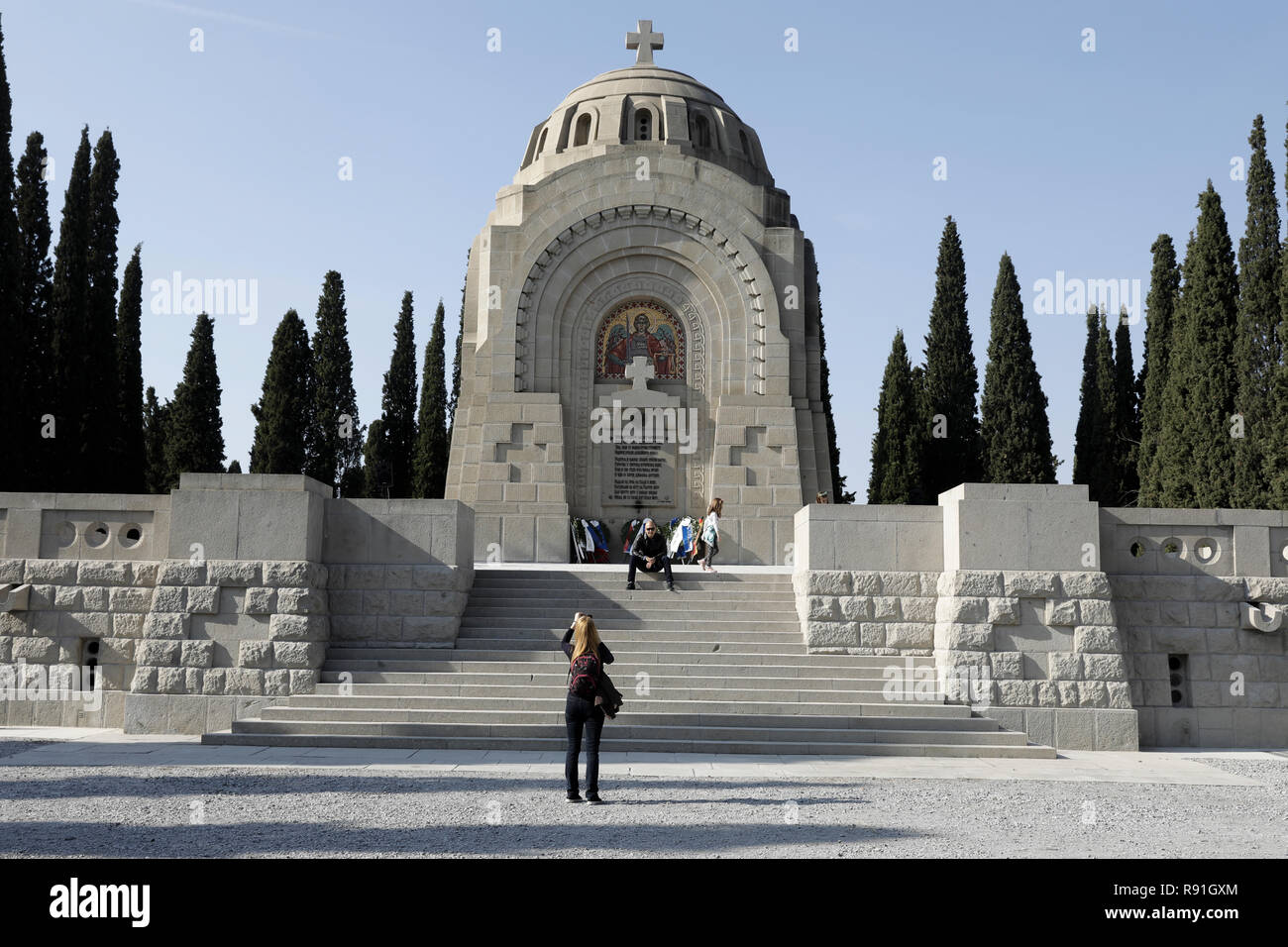Zeitenlik Allied Friedhöfe, Thessaloniki, Griechenland Stockfoto