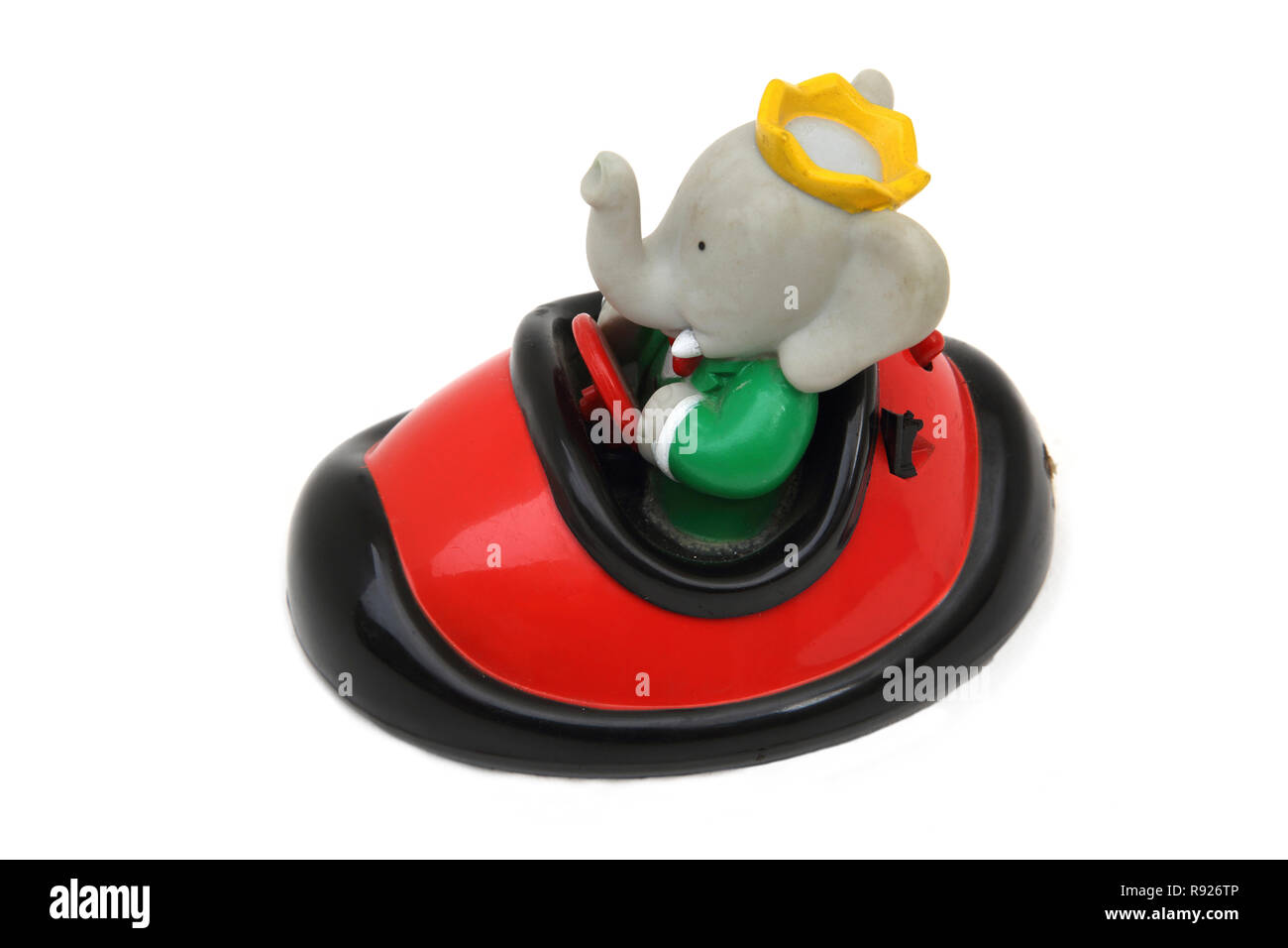 Jahrgang 1992 Barbar Elefant Spielzeugauto Stockfoto