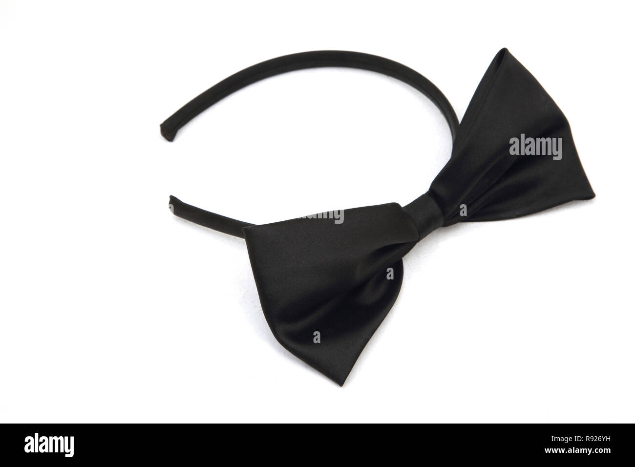 Alice Band mit schwarzen Schleife Stockfoto