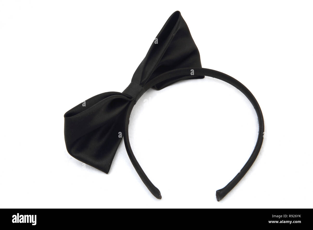 Alice Band mit schwarzen Schleife Stockfoto