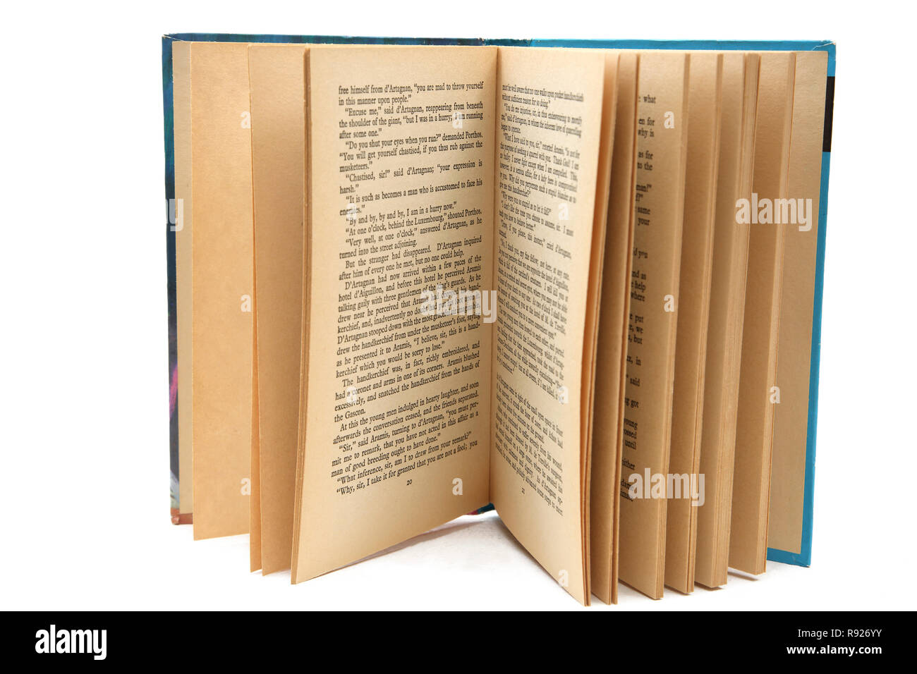 Hardcover Buch Die Drei Musketiere von Alexandre Dumas Stockfoto