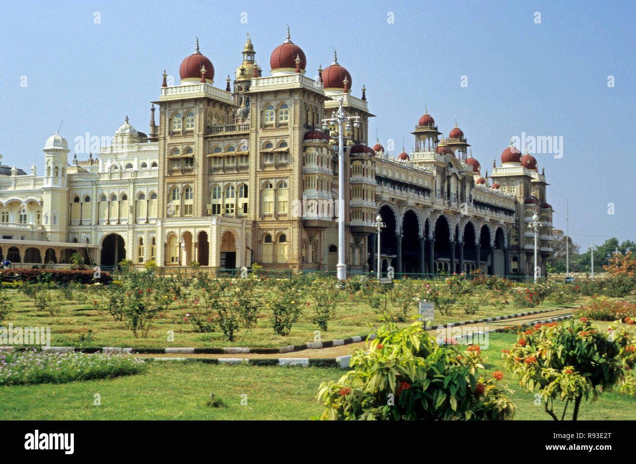 Maharaja's Palace, Mysore, Karnataka, Indien Stockfoto