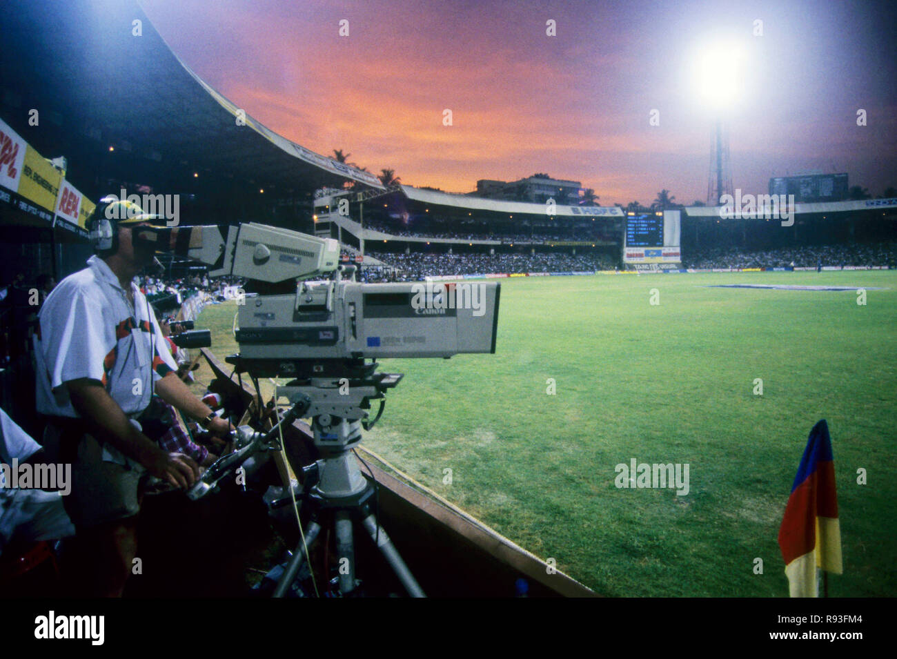 Cricket-Spiel Stockfoto