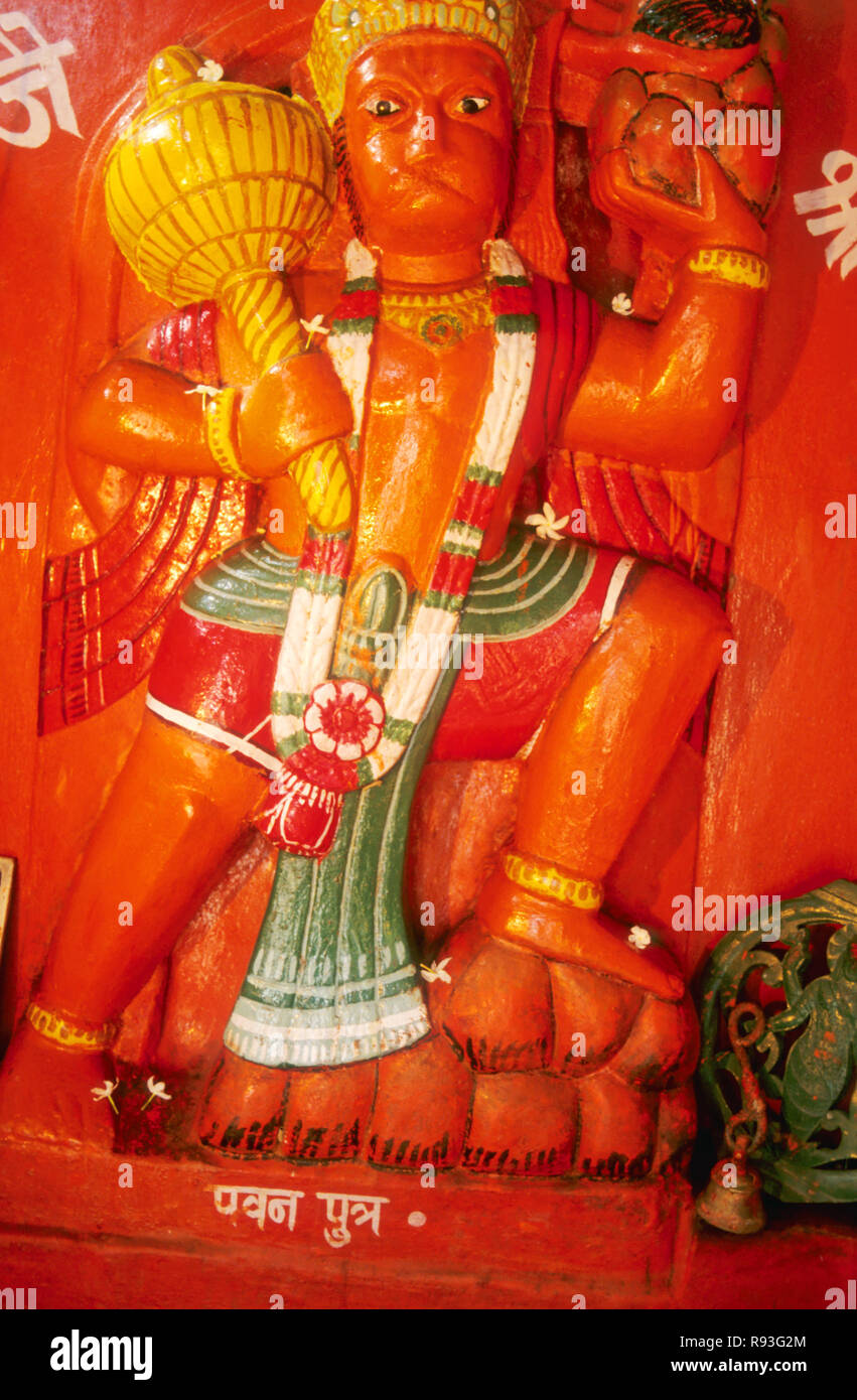 Idol von Lord Hanuman Stockfoto