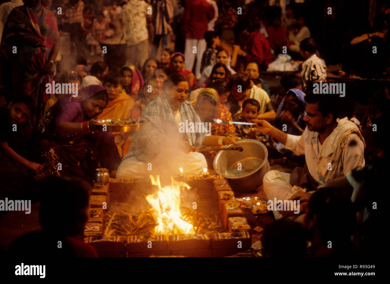 Navaratri, Kamathipura, Bombay, Mumbai, Maharashtra, Indien Stockfoto