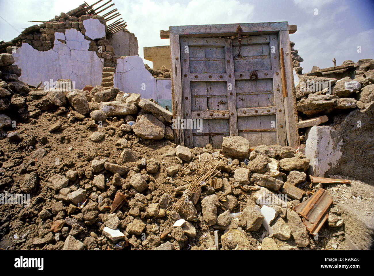 Erdbeben, Bhuj Erdbeben, 2001 Gujarat Erdbeben, Bhuj, Gujarat, Indien, Asien, 26. Januar 2001 Stockfoto