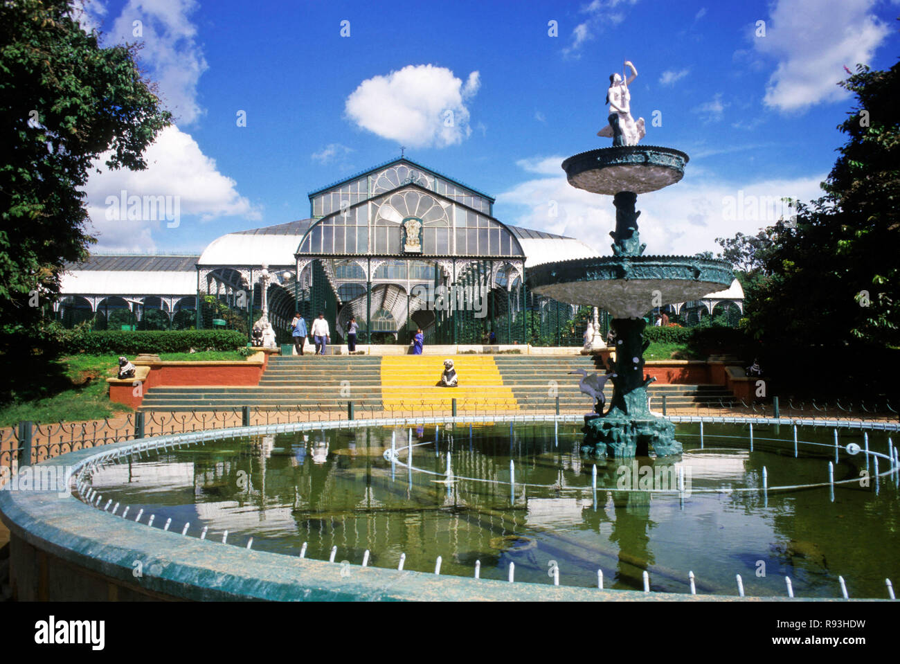 Lalbaug Glass House, Bangalore, Karnataka, Indien Stockfoto