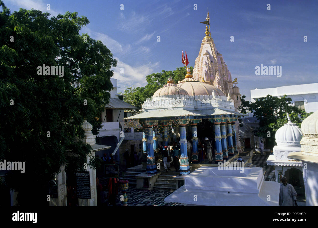Brahma-Tempel, Pushkar, Rajasthan, Indien Stockfoto