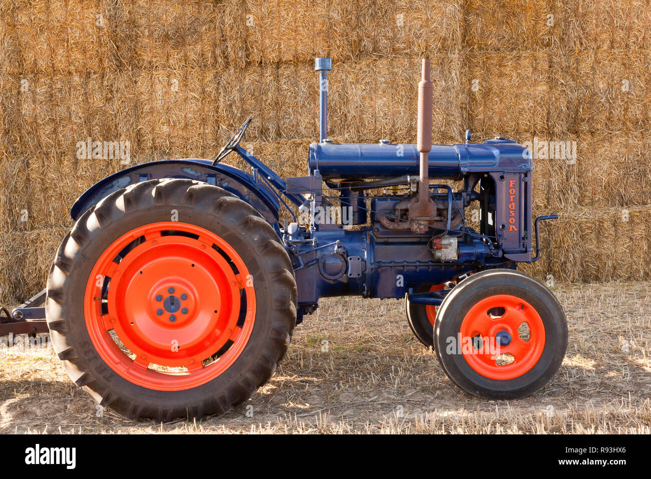 Ein vintage Fordson Traktor Stockfoto