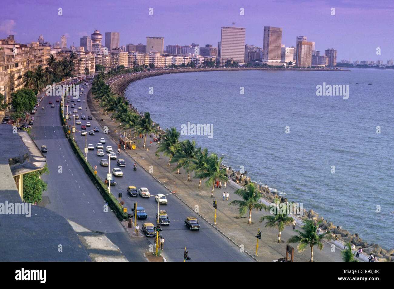 Marine Drive, Bombay Mumbai, Maharashtra, Indien Stockfoto
