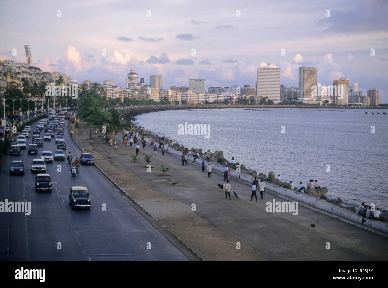 Marine Drive, Bombay Mumbai, Maharashtra, Indien Stockfoto