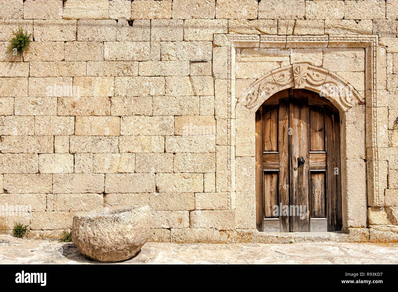 Wand, Tür, Urgup Kappadokien, Anatolien, Türkei Stockfoto
